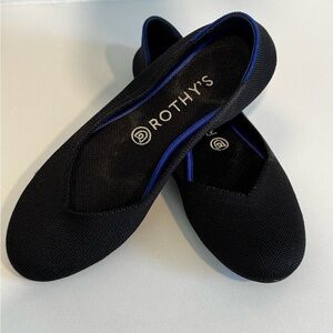 Rothy's The Daily Black and Blue Flats